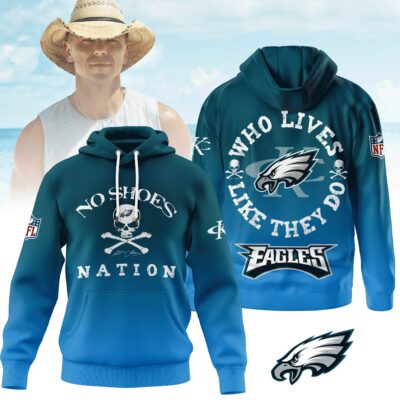 Philadelphia Eagles | Premium NFL Kenny Chesney Who Lives Like They Do Shirt