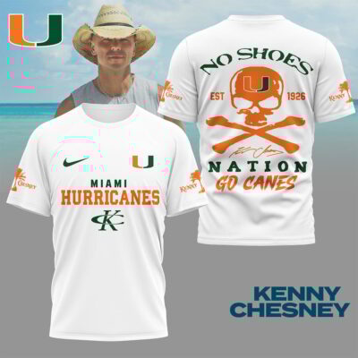 Miami Hurricanes | Premium NCAA Kenny Chesney Fan 3D Shirt
