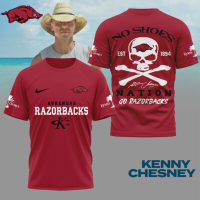 Arkansas Razorbacks | Premium NCAA Kenny Chesney Fan 3D Shirt