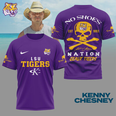 LSU Tigers | Premium NCAA Kenny Chesney Fan 3D Shirt