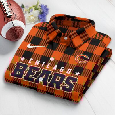 Chicago Bears | Premium NFL Check Long-sleeve Casual Shirt