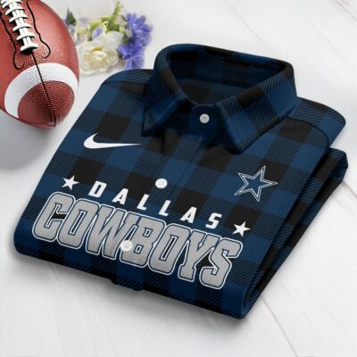 Dallas Cowboys | Premium NFL Check Long-sleeve Casual Shirt - M