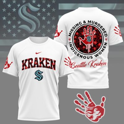 Seattle Kraken | Premium NHL MMIW Awareness 3D Shirt