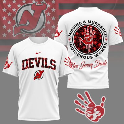 New Jersey Devils | Premium NHL MMIW Awareness 3D Shirt