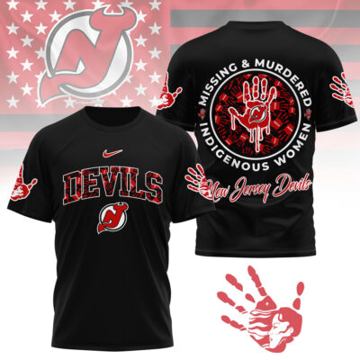New Jersey Devils | Premium NHL MMIW Awareness 3D Shirt