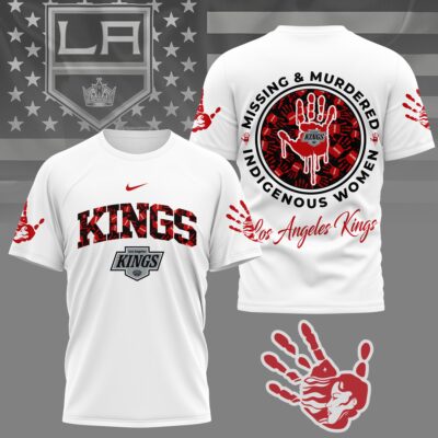 Los Angeles Kings | Premium NHL MMIW Awareness 3D Shirt