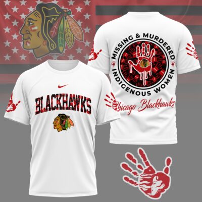Chicago Blackhawks | Premium NHL MMIW Awareness 3D Shirt