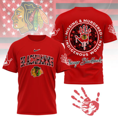 Chicago Blackhawks | Premium NHL MMIW Awareness 3D Shirt
