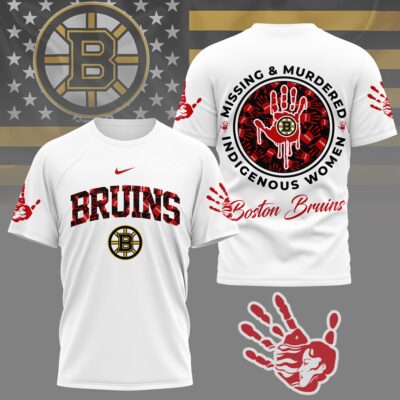 Boston Bruins | Premium NHL MMIW Awareness 3D Shirt