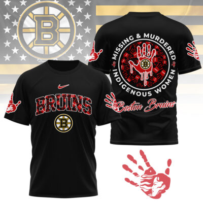 Boston Bruins | Premium NHL MMIW Awareness 3D Shirt