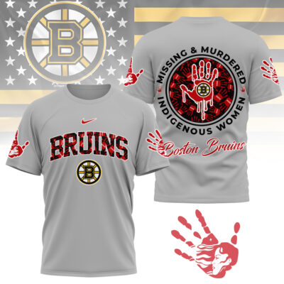 Boston Bruins | Premium NHL MMIW Awareness 3D Shirt