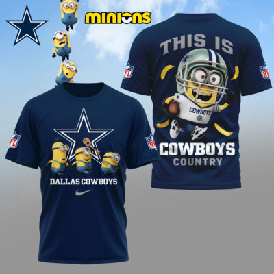 Dallas Cowboys | Premium NFL x Minions Fan 3D Shirt