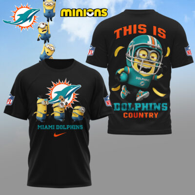 Miami Dolphins | Premium NFL x Minions Fan 3D Shirt