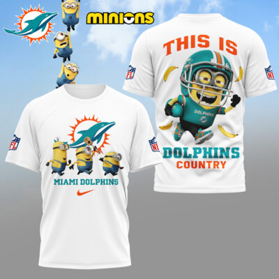 Miami Dolphins | Premium NFL x Minions Fan 3D Shirt