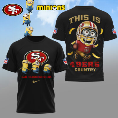 San Francisco 49ers | Premium NFL x Minions Fan 3D Shirt