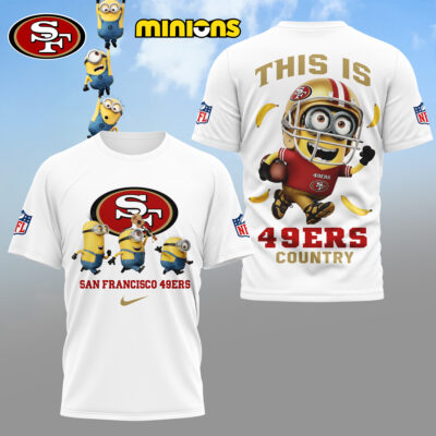 San Francisco 49ers | Premium NFL x Minions Fan 3D Shirt