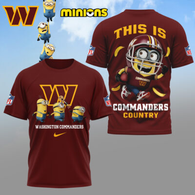 Washington Commanders | Premium NFL x Minions Fan 3D Shirt