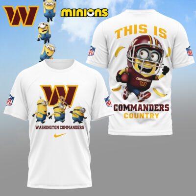Washington Commanders | Premium NFL x Minions Fan 3D Shirt