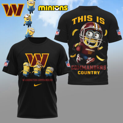 Washington Commanders | Premium NFL x Minions Fan 3D Shirt