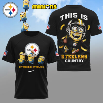 Pittsburgh Steelers | Premium NFL x Minions Fan 3D Shirt