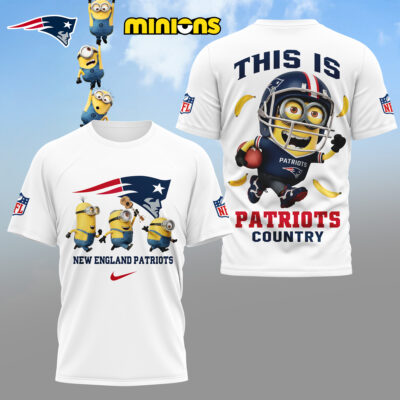 New England Patriots | Premium NFL x Minions Fan 3D Shirt