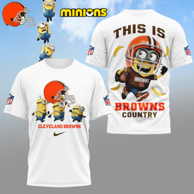 Cleveland Browns | Premium NFL x Minions Fan 3D Shirt
