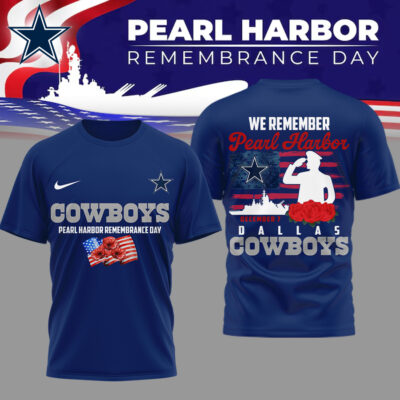 Dallas Cowboys | Premium NFL Pearl Habor Remembrance Day 3D Shirt