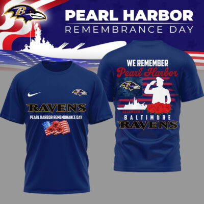 Baltimore Ravens | Premium NFL Pearl Habor Remembrance Day 3D Shirt