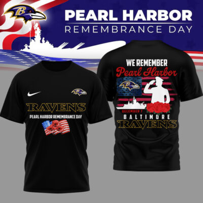 Baltimore Ravens | Premium NFL Pearl Habor Remembrance Day 3D Shirt