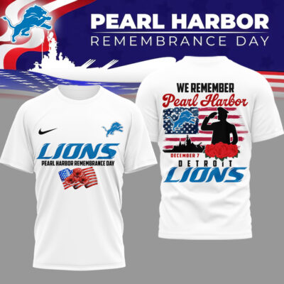 Detroit Lions | Premium NFL Pearl Habor Remembrance Day 3D Shirt