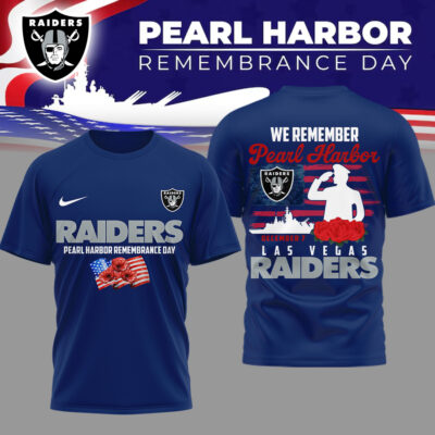 Las Vegas Raiders | Premium NFL Pearl Habor Remembrance Day 3D Shirt