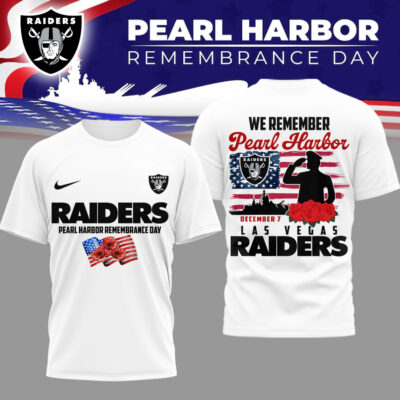 Las Vegas Raiders | Premium NFL Pearl Habor Remembrance Day 3D Shirt