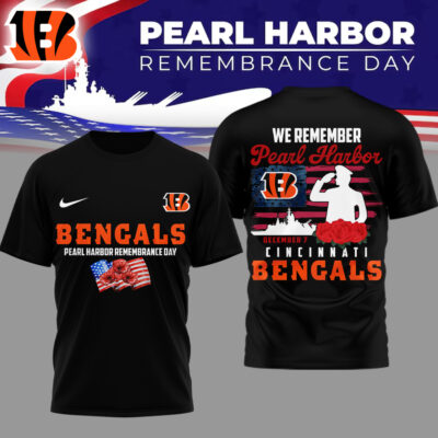 Cincinnati Bengals | Premium NFL Pearl Habor Remembrance Day 3D Shirt