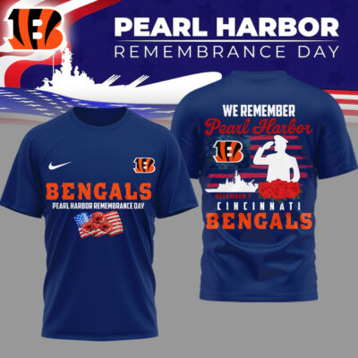 Cincinnati Bengals | Premium NFL Pearl Habor Remembrance Day 3D Shirt