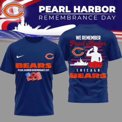 Chicago Bears | Premium NFL Pearl Habor Remembrance Day 3D Shirt
