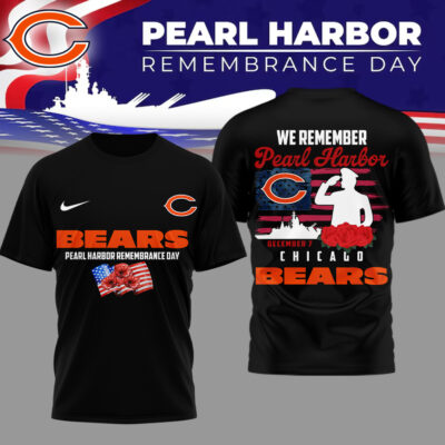Chicago Bears | Premium NFL Pearl Habor Remembrance Day 3D Shirt