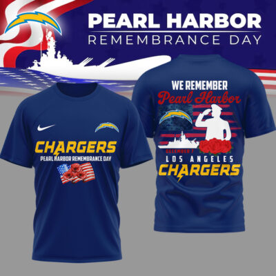 Los Angeles Chargers | Premium NFL Pearl Habor Remembrance Day 3D Shirt