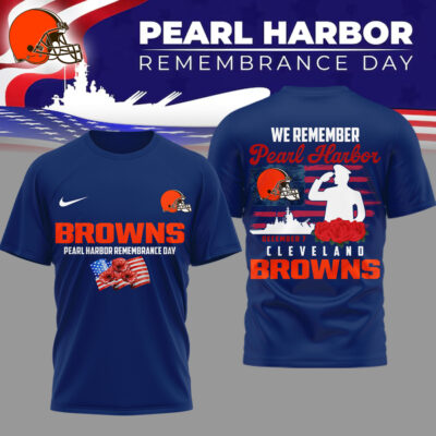 Cleveland Browns | Premium NFL Pearl Habor Remembrance Day 3D Shirt