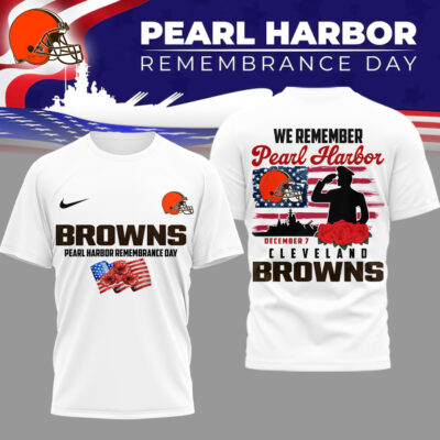 Cleveland Browns | Premium NFL Pearl Habor Remembrance Day 3D Shirt