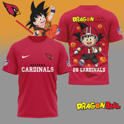 Arizona Cardinals | Premium NFL Son Goku 3D Shirt - Red