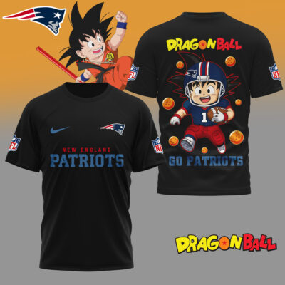 New England Patriots | Premium NFL Son Goku 3D Shirt - Black