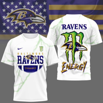 Baltimore Ravens | Premium NFL Monster Energy Graphic Shirt