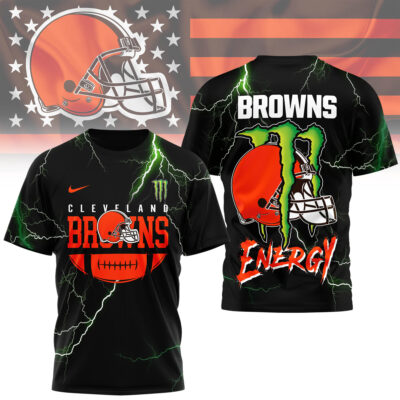 Cleveland Browns | Premium NFL Monster Energy Graphic Shirt