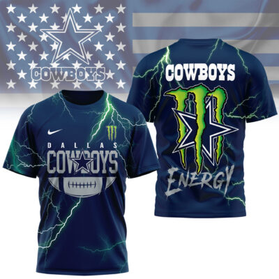 Dallas Cowboys | Premium NFL Monster Energy Graphic Shirt