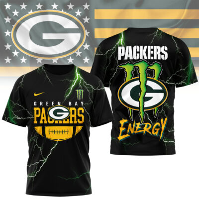 Green Bay Packers | Premium NFL Monster Energy Graphic Shirt