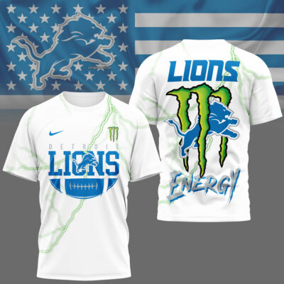 Detroit Lions | Premium NFL Monster Energy Graphic Shirt
