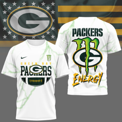 Green Bay Packers | Premium NFL Monster Energy Graphic Shirt