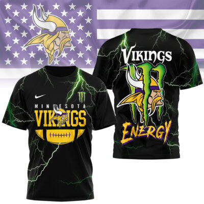 Minnesota Vikings | Premium NFL Monster Energy Graphic Shirt