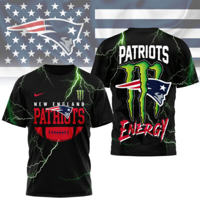 New England Patriots | Premium NFL Monster Energy Graphic Shirt