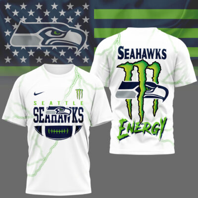 Seattle Seahawks | Premium NFL Monster Energy Graphic Shirt